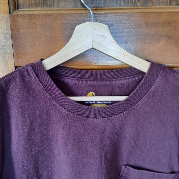 Carhartt Original Fit Heavyweight Port Logo Pocket T-shirt K87 PRT Size Large - Picture 6 of 11